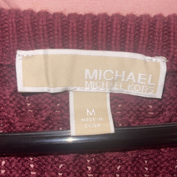 Michael Kors off the shoulder cable knit sweater tunic with gold hardware - Picture 5 of 7